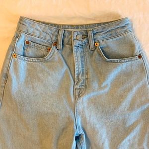 Top Shop crop wide leg jeans. Size 25